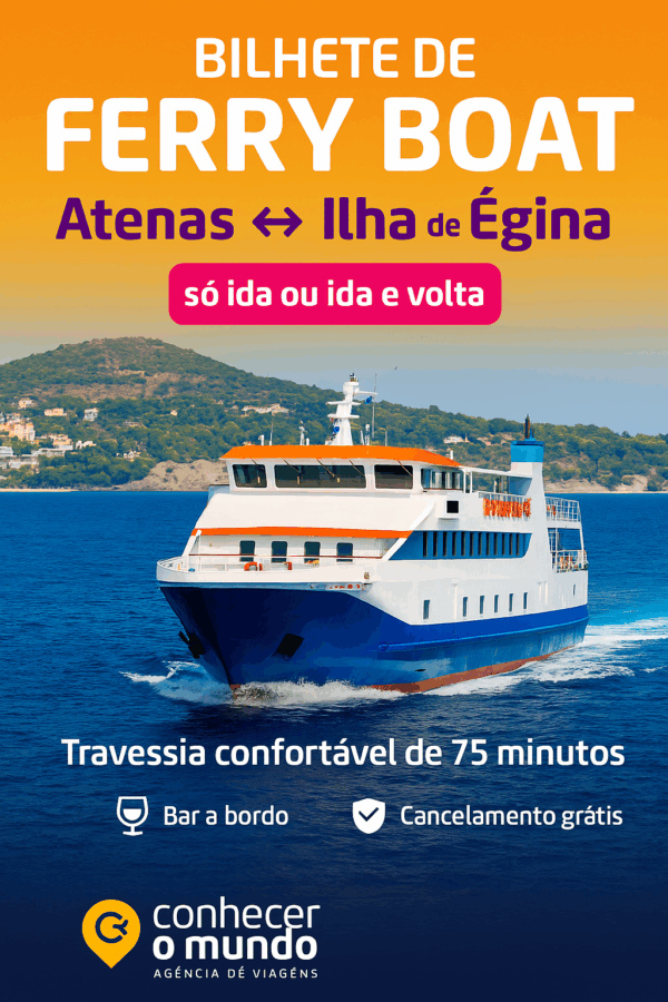 Bilhete de Ferry Boat – Atenas ↔ Ilha de Égina (só ida ou ida e volta)